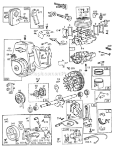 Page A Diagram and Parts List for 62030  Briggs and Stratton Engine